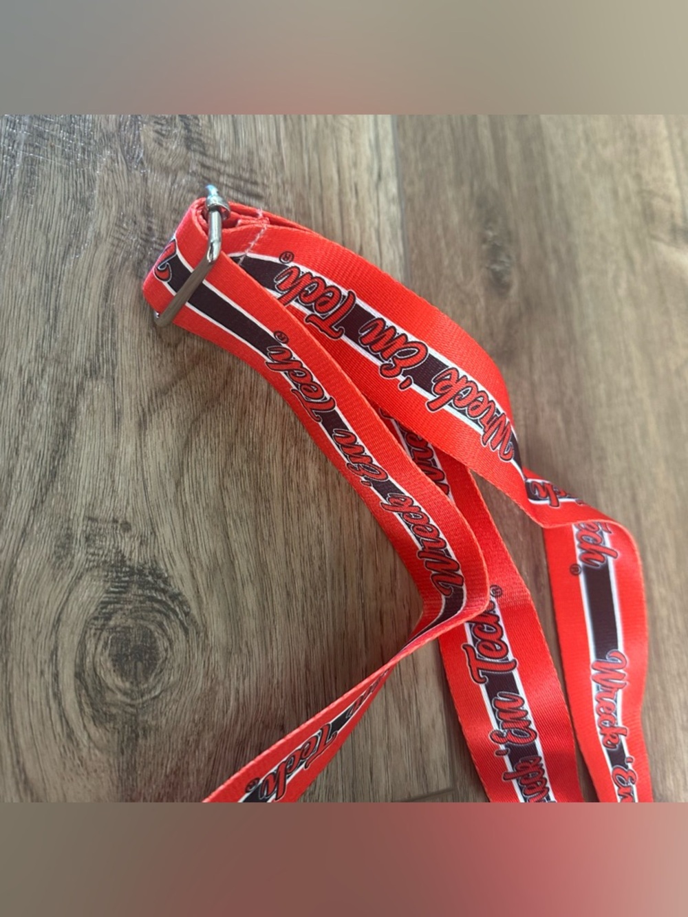 NWT! Texas Tech Red Raiders Clear Zippered Bag, Adjustable Strap, 8” x 5.5” x 3” - Picture 5 of 9